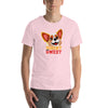 Short and Sweet - Corgi Puppy Men's T-shirt Light - NYK - USA
